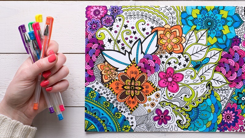 Adult coloring book