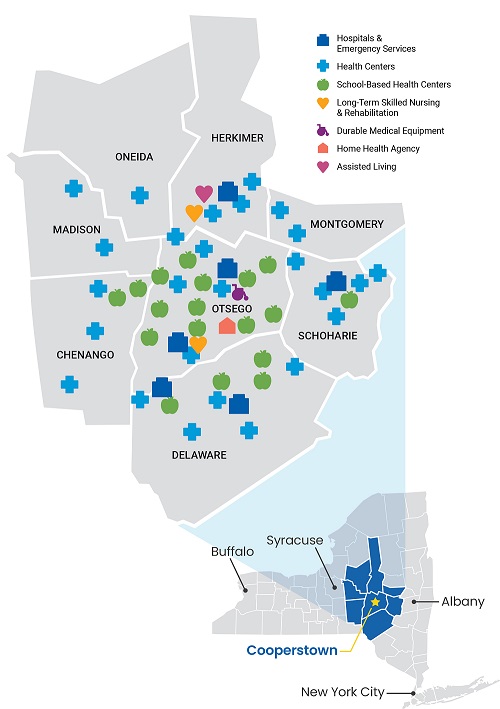 Bassett Healthcare Network Map