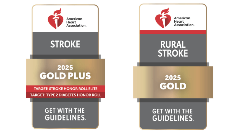 Seals for American Heart Association Get with the Guidelines Stroke and Rural Stroke Awards
