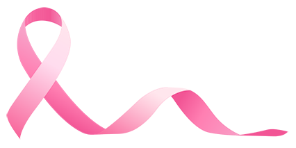 Pink breast cancer ribbon
