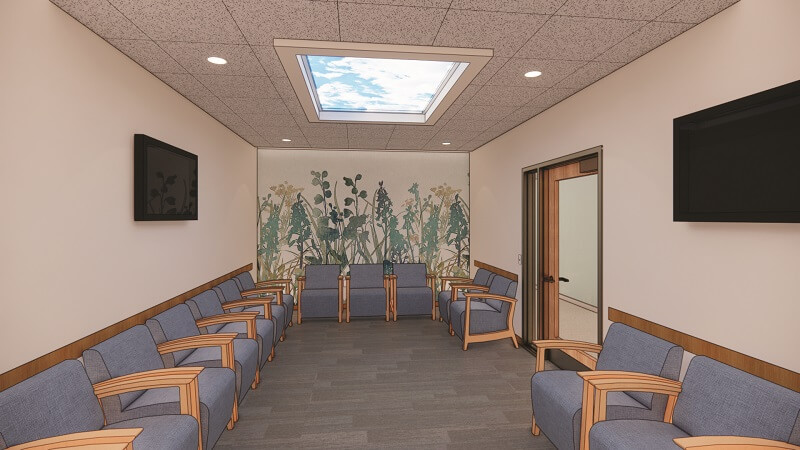 Waiting room rendering