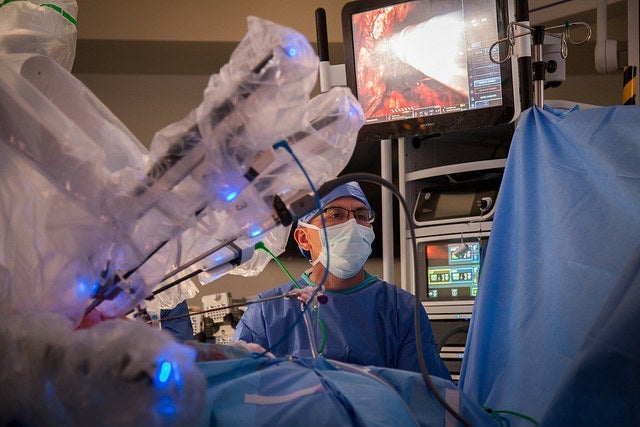 da Vinci surgery being performed within the Bassett Healthcare Network