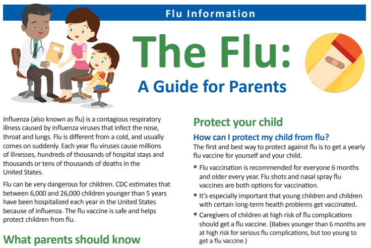 Flu Vaccine Guides for Parents