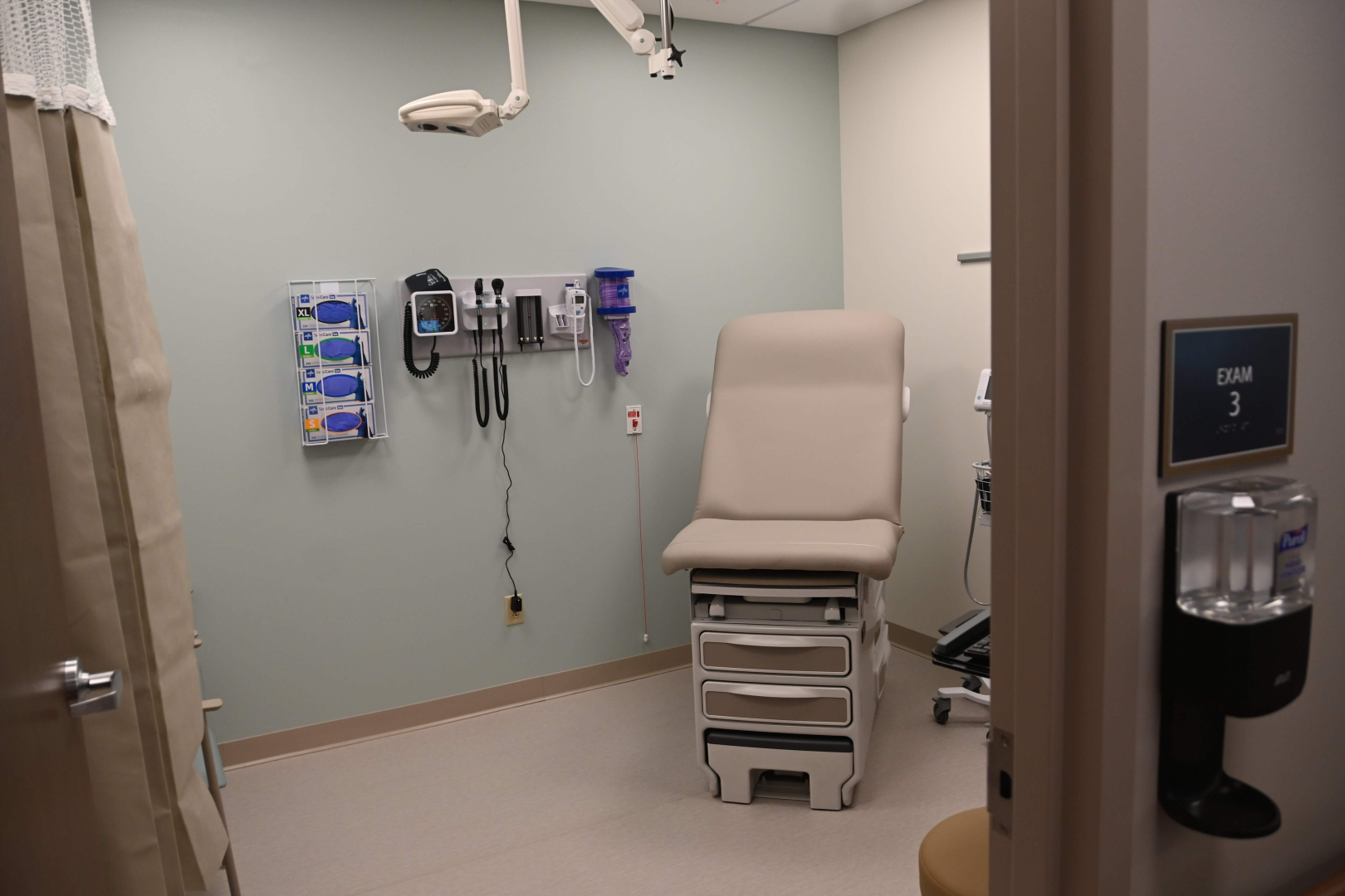 An exam room inside Bassett Healthcare Network’s new Convenient Care clinic.