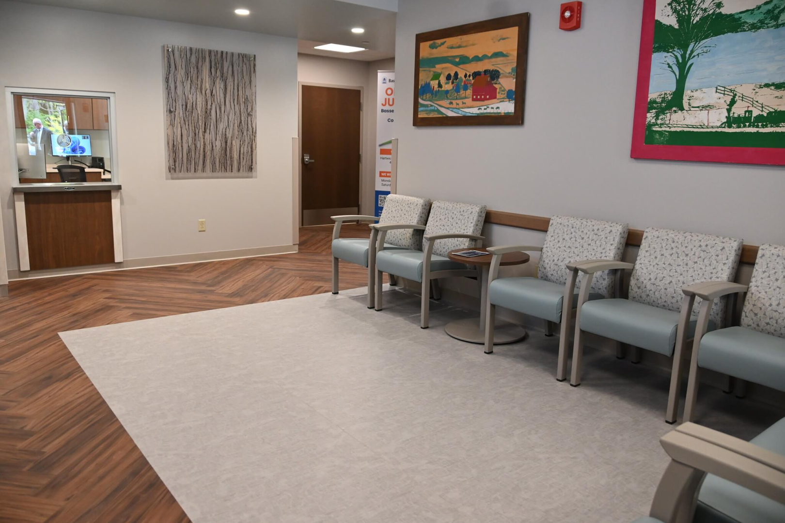 The waiting room inside Bassett Healthcare Network’s new Convenient Care clinic.